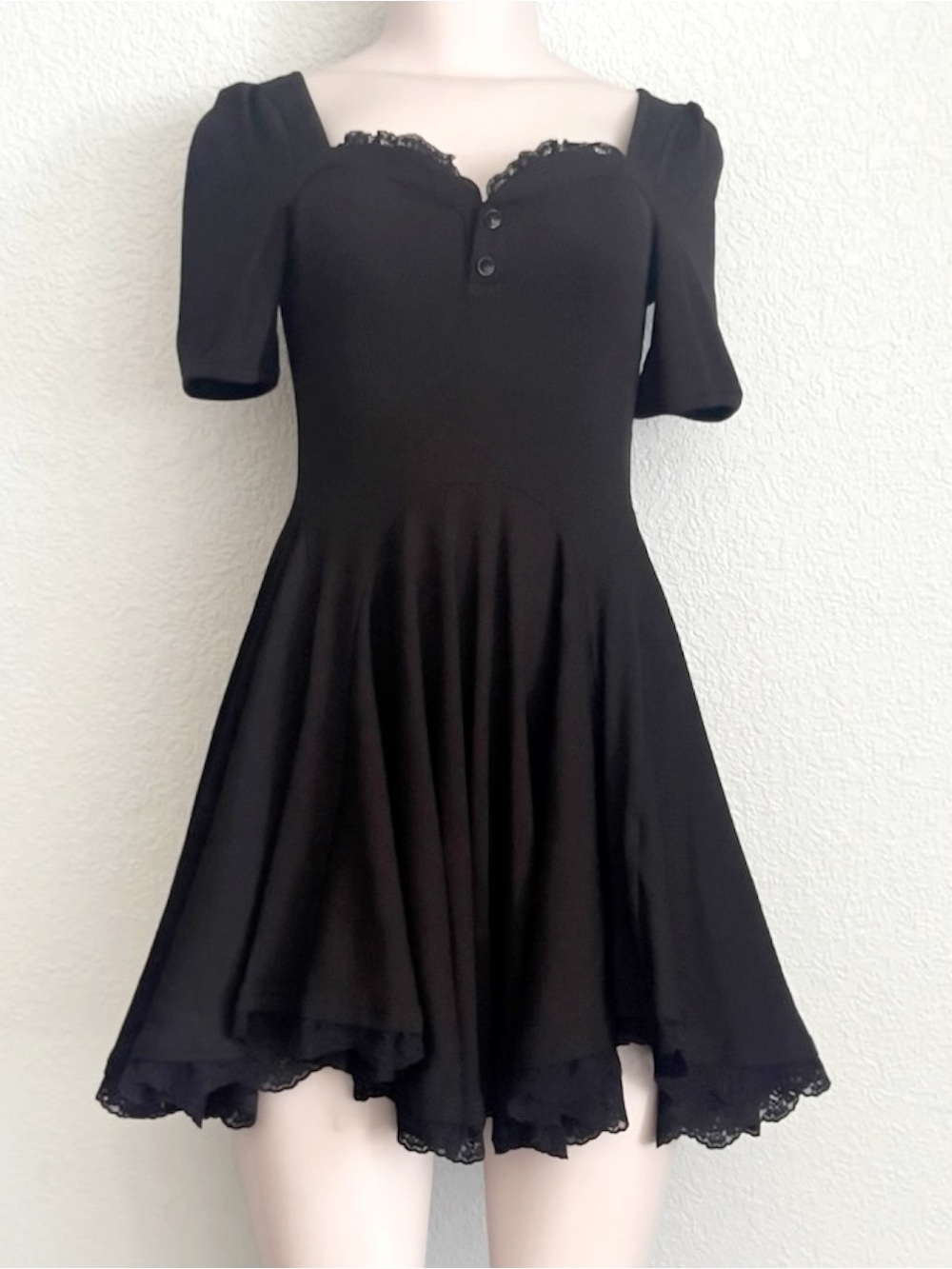 Bec & Xin Heavyweight Gothic  Witchy Lolita Skater Dress SZ S